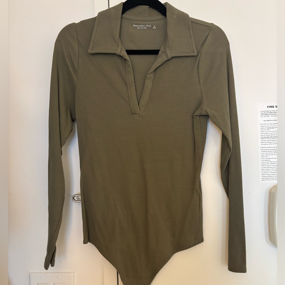 Olive green bodysuit